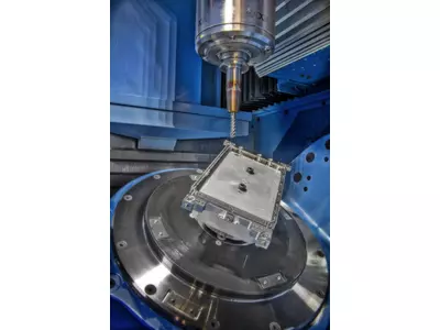 Five-axis CNC milling operation at Witec machining a precision aluminium component.jpg